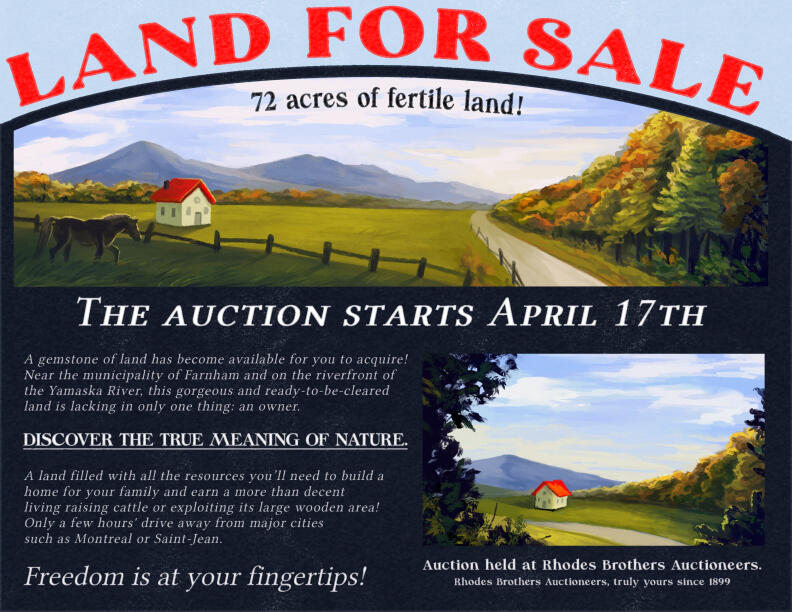 Flyer illustration for Lowbirth Games on This Bed We Made project, 2022