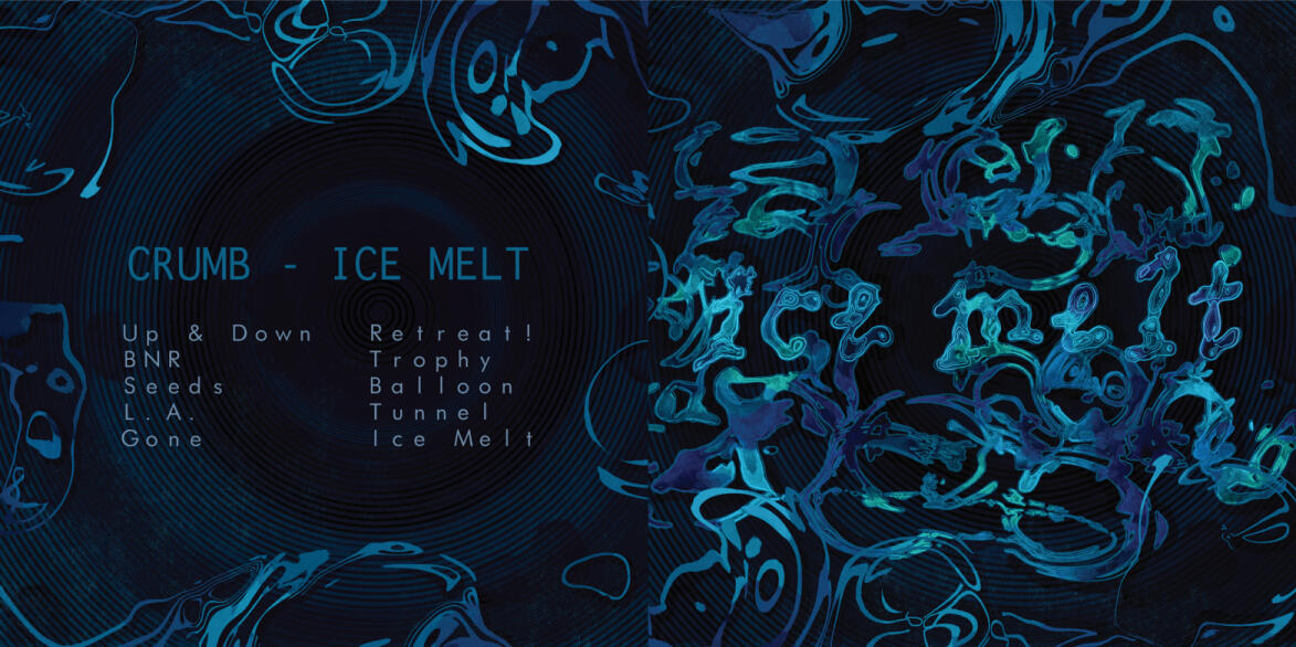 Vinyl design for Crumb's Ice Melt album (student work), 2022