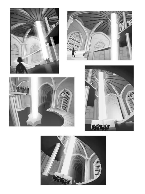 Illustration thumbnails, 2019, 3ds max, Photoshop