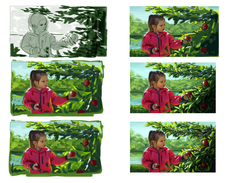 Painting process, 2020